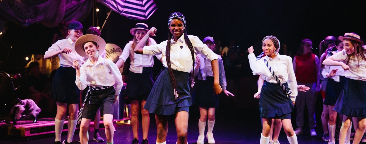 Young company performing in Harry & Greta production. 